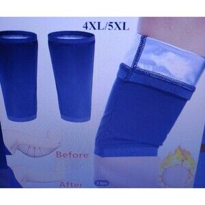 Women Arm Trimmers Sauna Sweat Arm Bands Arm Shaper Wraps Weight Loss 4XL Black